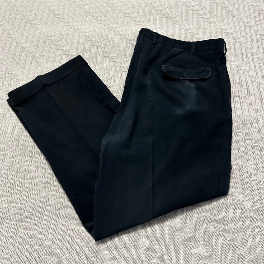 Sulka black corduroy pants size 42